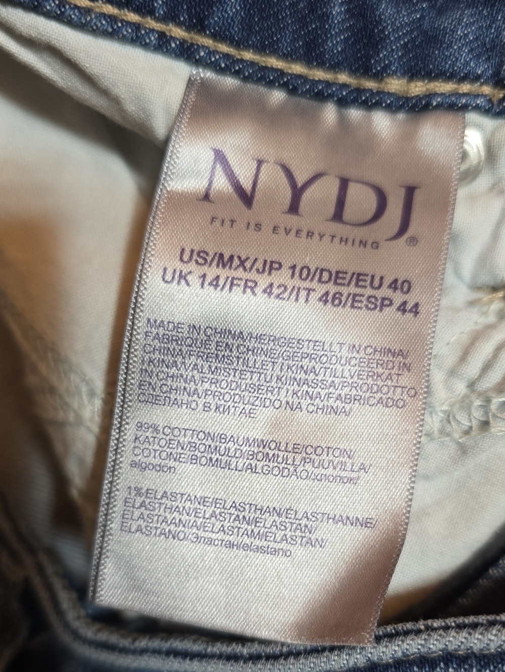 NYDJ Teresa Wide Leg Jeans - Romantic Indigo - Picture 9 of 16